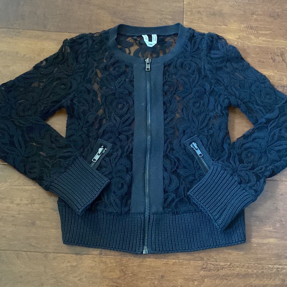 Free People Lace Bomber Jacket - Picture 4 of 16